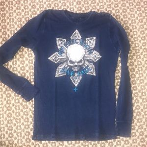 *Affliction Navy long sleeve